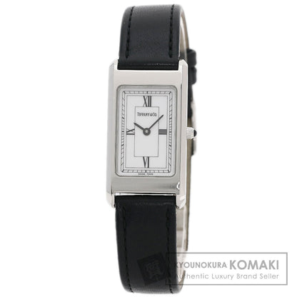 TIFFANY&Co. Classic square Watches Stainless Steel/Leather Ladies
