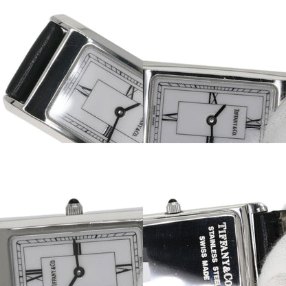 TIFFANY&Co. Classic square Watches Stainless Steel/Leather Ladies