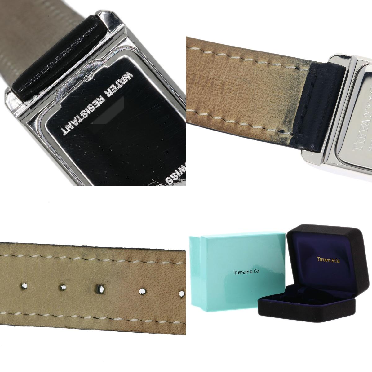 TIFFANY&Co. Classic square Watches Stainless Steel/Leather Ladies
