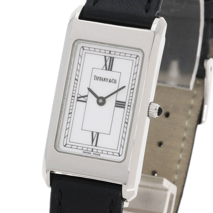 TIFFANY&Co. Classic square Watches Stainless Steel/Leather Ladies