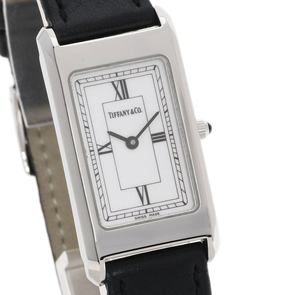 TIFFANY&Co. Classic square Watches Stainless Steel/Leather Ladies