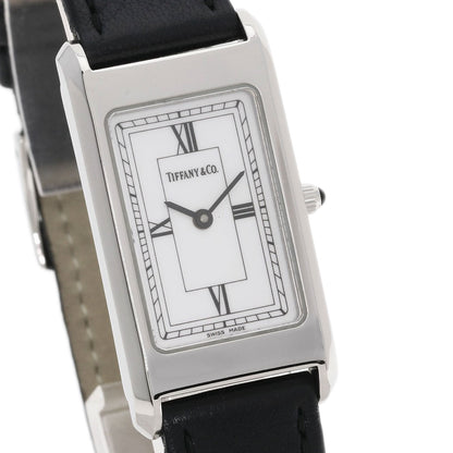 TIFFANY&Co. Classic square Watches Stainless Steel/Leather Ladies