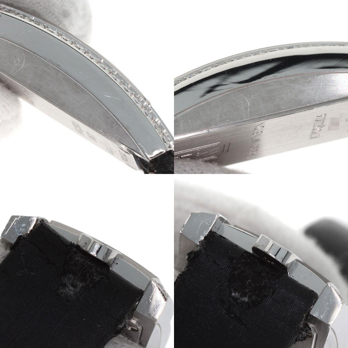 HARRY WINSTON Avenue C Mini Watches AVCQHM16 K18 White Gold/Leather x Satin Ladies