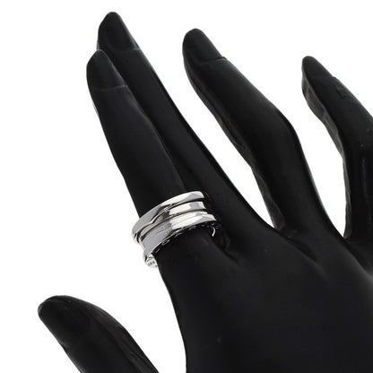 BVLGARI B.zero1 2 Band #49 Ring K18 White Gold Ladies [Used]