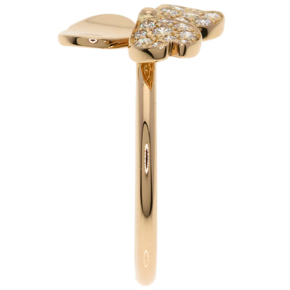 TIFFANY&Co. Paper flower diamond Ring K18 Pink Gold Ladies [Used]