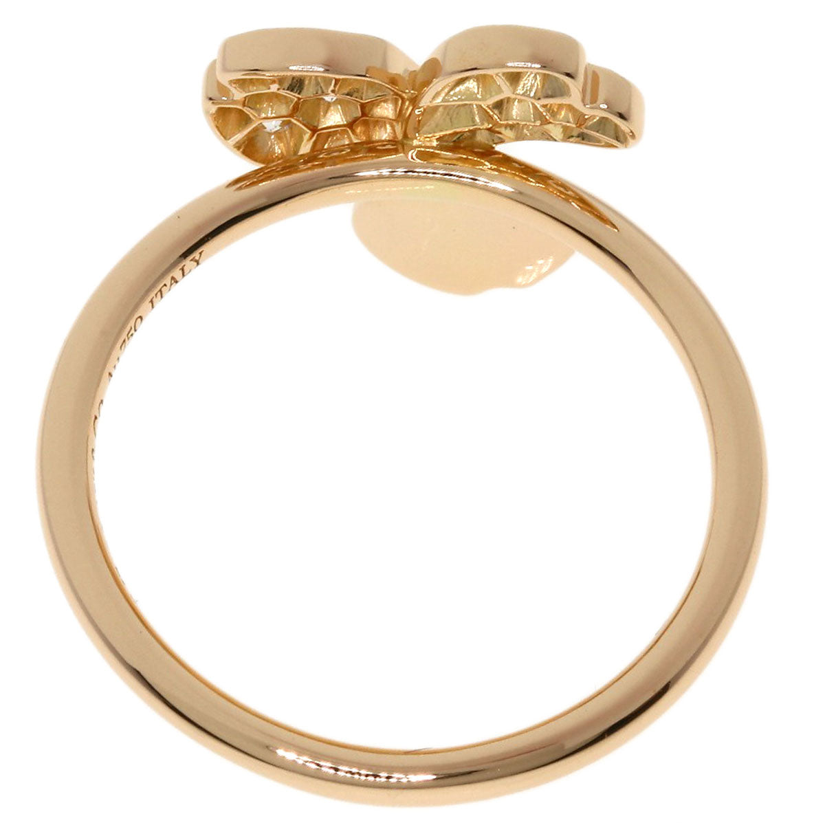 TIFFANY&Co. Paper flower diamond Ring K18 Pink Gold Ladies [Used]