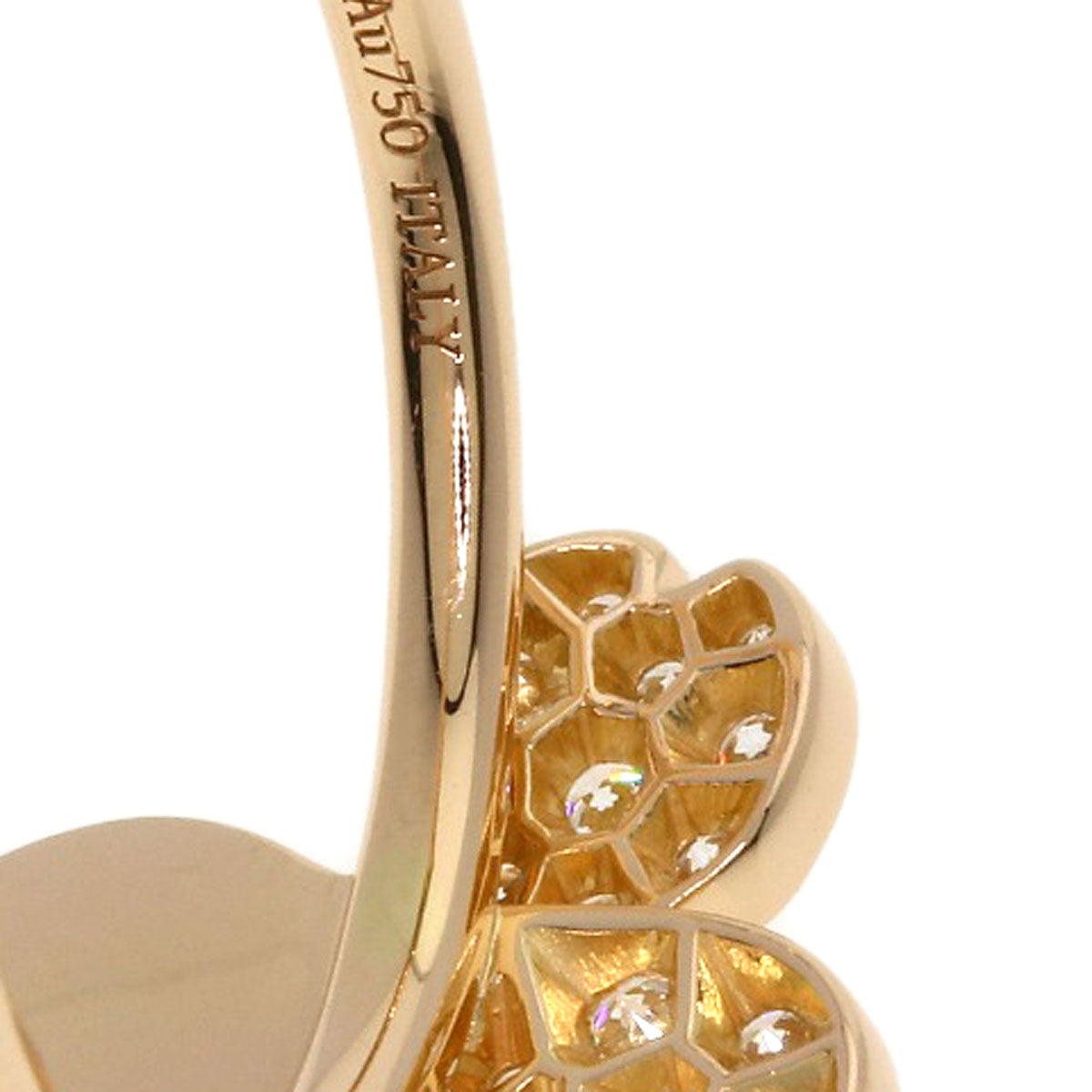 TIFFANY&Co. Paper flower diamond Ring K18 Pink Gold Ladies [Used]