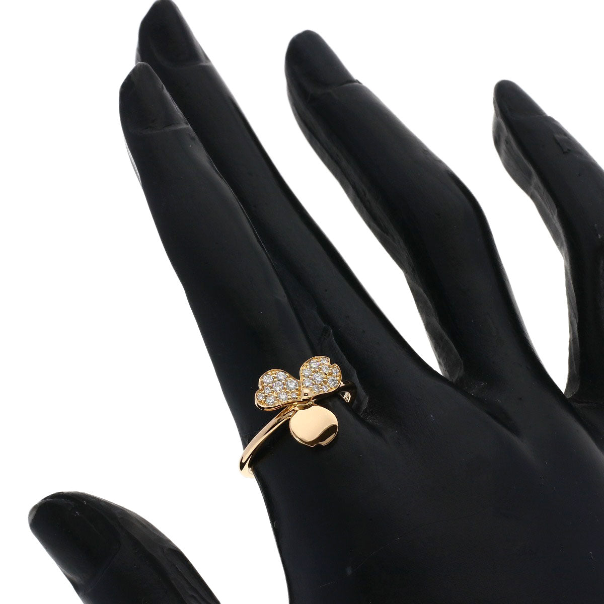 TIFFANY&Co. Paper flower diamond Ring K18 Pink Gold Ladies [Used]