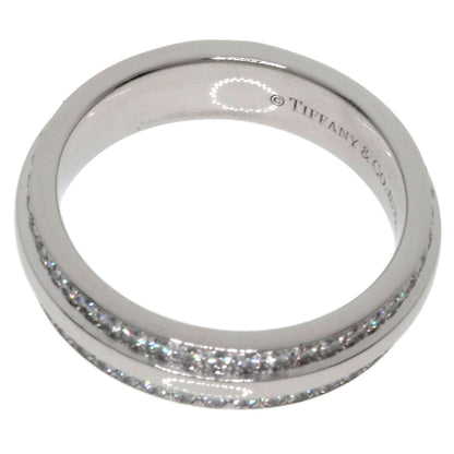 TIFFANY&Co. TTWO Narrow Pavé Diamond Ring K18 White Gold Ladies [Used]