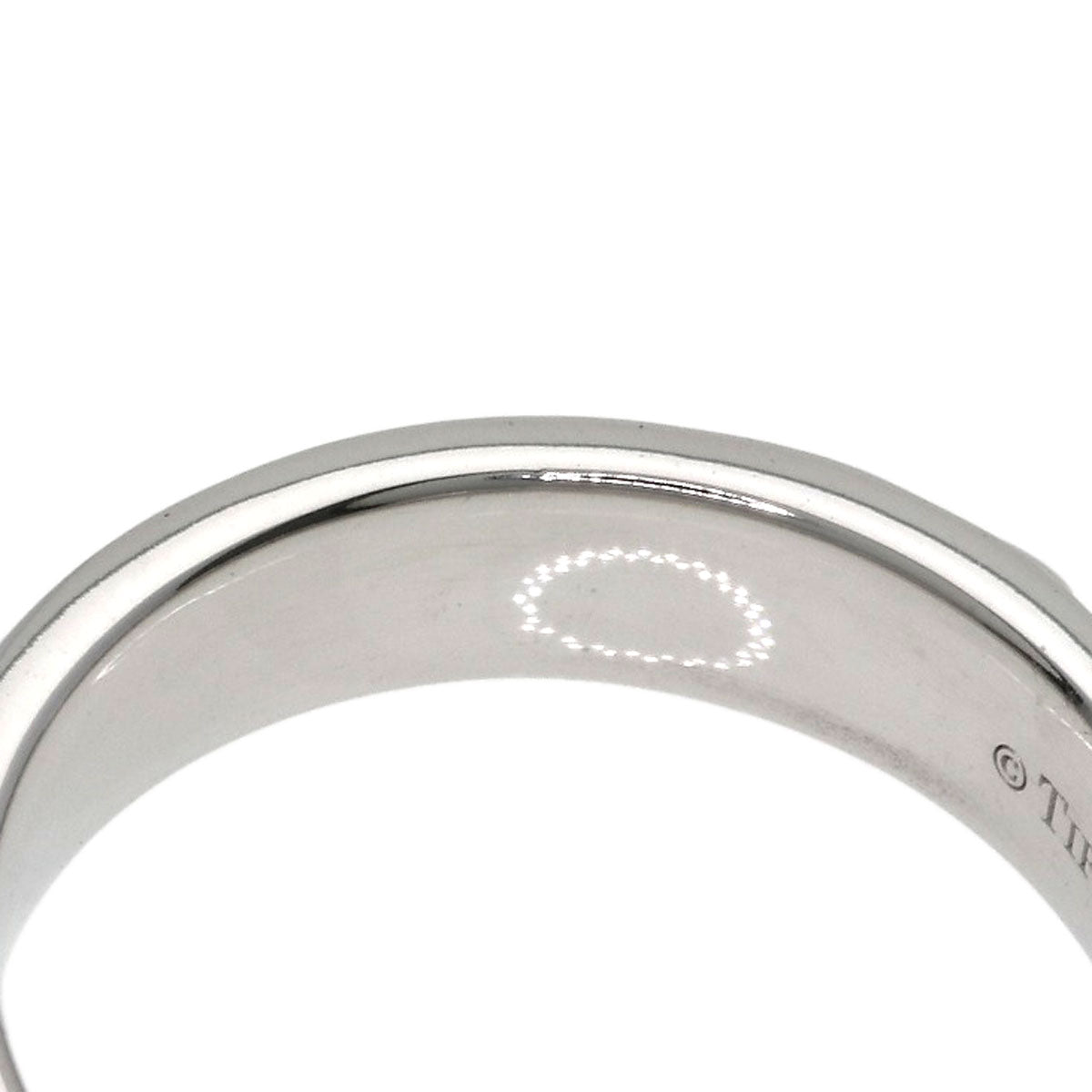 TIFFANY&Co. TTWO Narrow Pavé Diamond Ring K18 White Gold Ladies [Used]