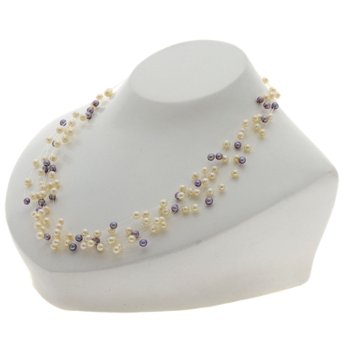 TASAKI Baby Pearls (8 strands) Necklace K18 Yellow Gold Ladies [Used]