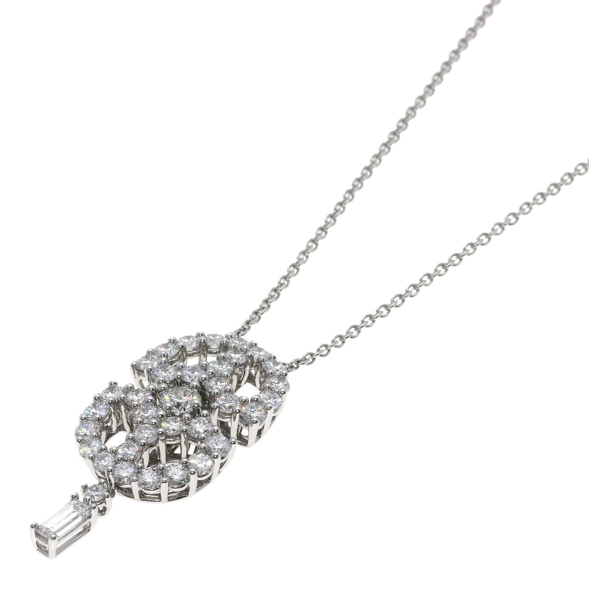 HARRY WINSTON Art Deco Diamond Necklace Platinum PT950 Ladies [Used]