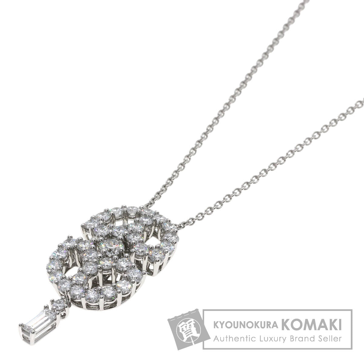 HARRY WINSTON Art Deco Diamond Necklace Platinum PT950 Ladies [Used]