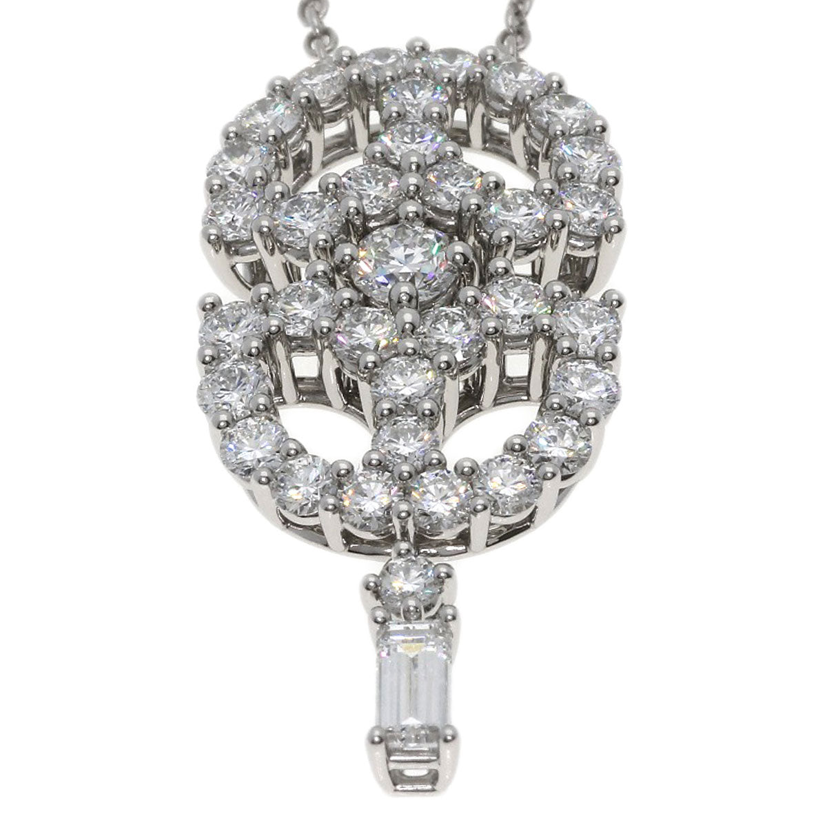 HARRY WINSTON Art Deco Diamond Necklace Platinum PT950 Ladies [Used]