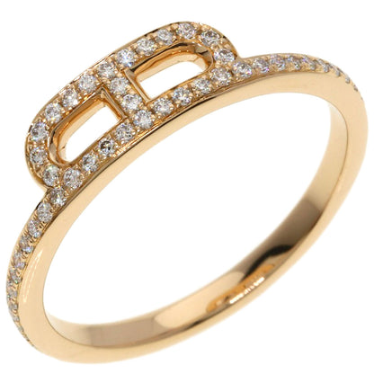 HERMES Link d'Hermès Diamond #55 Ring K18 Pink Gold Ladies [Used]