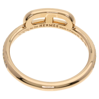 HERMES Link d'Hermès Diamond #55 Ring K18 Pink Gold Ladies [Used]