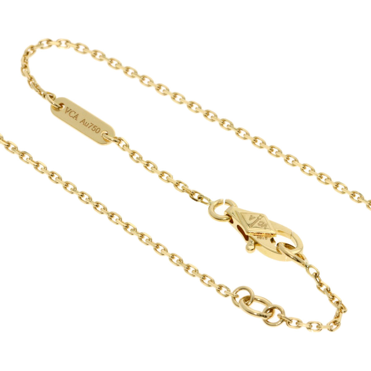 Van Cleef & Arpels Frivole Emerald Mini Model Necklace K18 Yellow Gold Ladies [Used]
