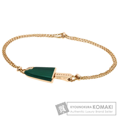 BVLGARI Gelati Malachite Diamond SM Bracelet K18 Pink Gold Ladies [Used]
