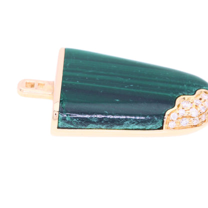 BVLGARI Gelati Malachite Diamond SM Bracelet K18 Pink Gold Ladies [Used]