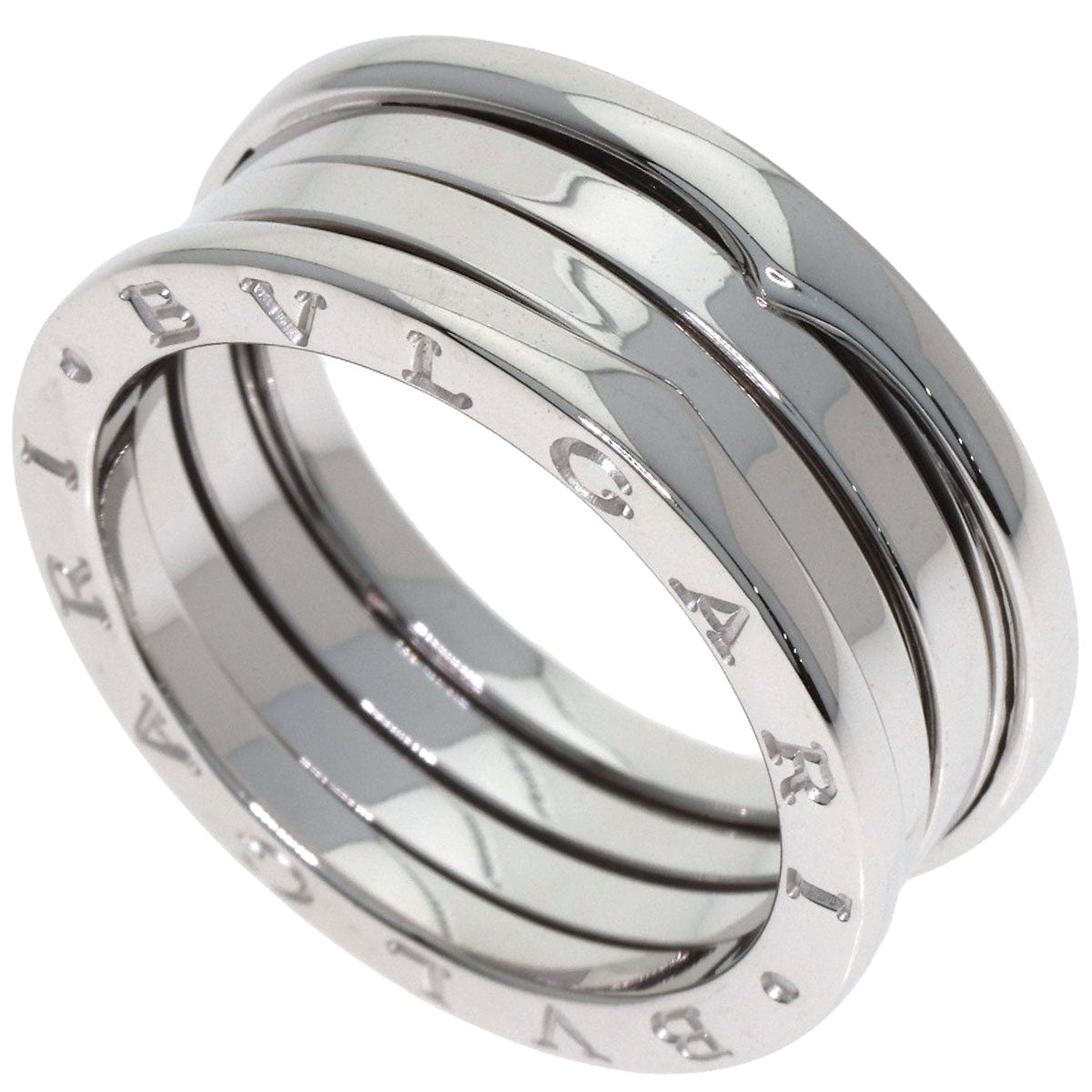 BVLGARI B.zero1 3 bands #60 Ring K18 White Gold Ladies [Used]