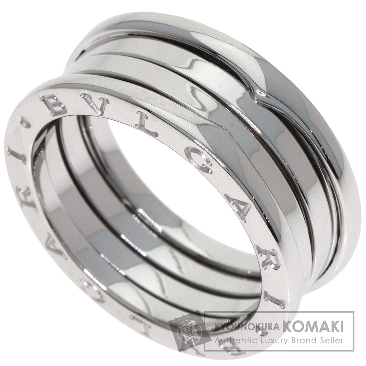 BVLGARI B.zero1 3 bands #60 Ring K18 White Gold Ladies [Used]
