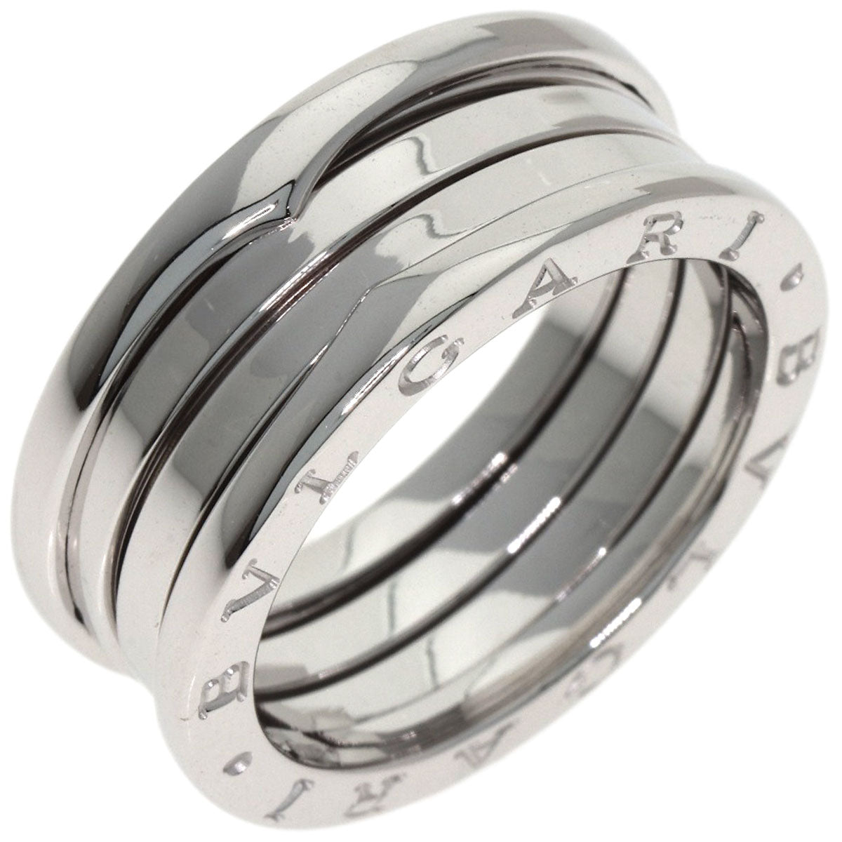 BVLGARI B.zero1 3 bands #60 Ring K18 White Gold Ladies [Used]