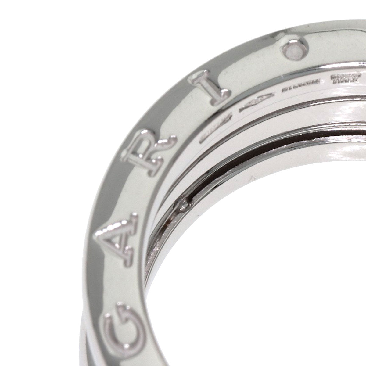 BVLGARI B.zero1 3 bands #60 Ring K18 White Gold Ladies [Used]