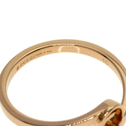 GUCCI GG Running #10 Ring K18 Pink Gold Ladies [Used]
