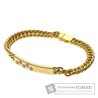 PIAGET Logo diamond Bracelet K18 Yellow Gold Ladies [Used]