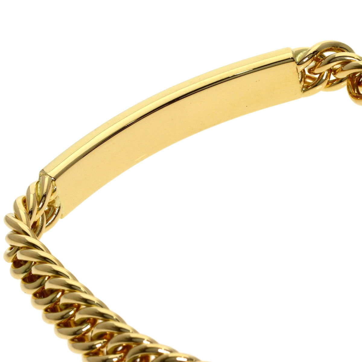 PIAGET Logo diamond Bracelet K18 Yellow Gold Ladies [Used]