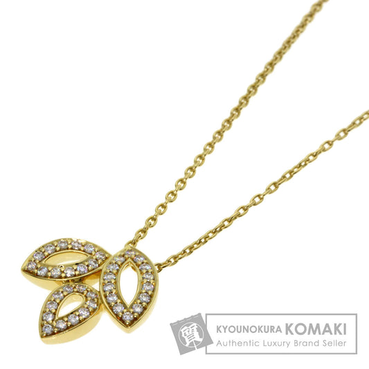 HARRY WINSTON Lily Cluster Mini Diamond Necklace K18 Yellow Gold Ladies [Used]