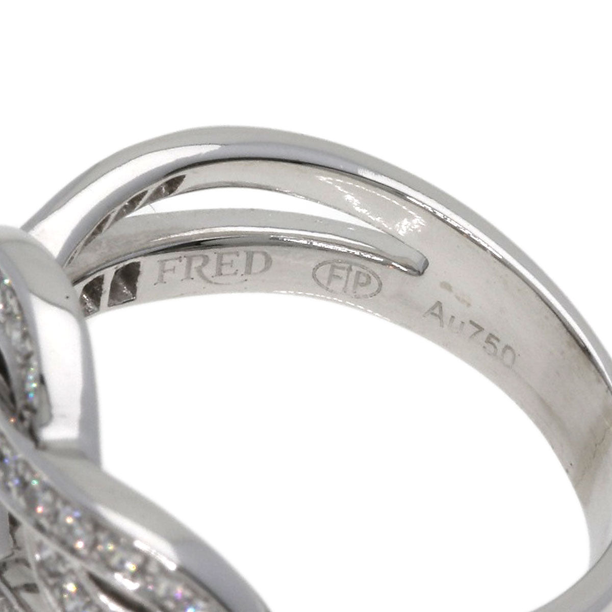 FRED Chance Infinie Diamond Ring K18 White Gold Ladies [Used]