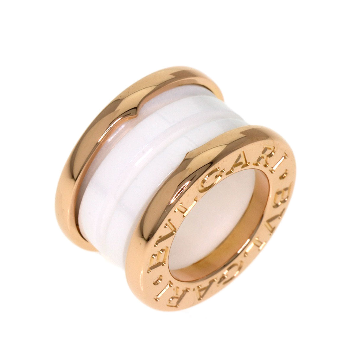 BVLGARI B.zero1 White Ceramic Pendant top K18 Pink Gold Ladies [Used]