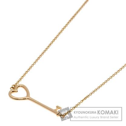 TIFFANY&Co. Heart key Necklace K18 Pink Gold Ladies [Used]
