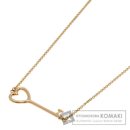 TIFFANY&Co. Heart key Necklace K18 Pink Gold Ladies [Used]