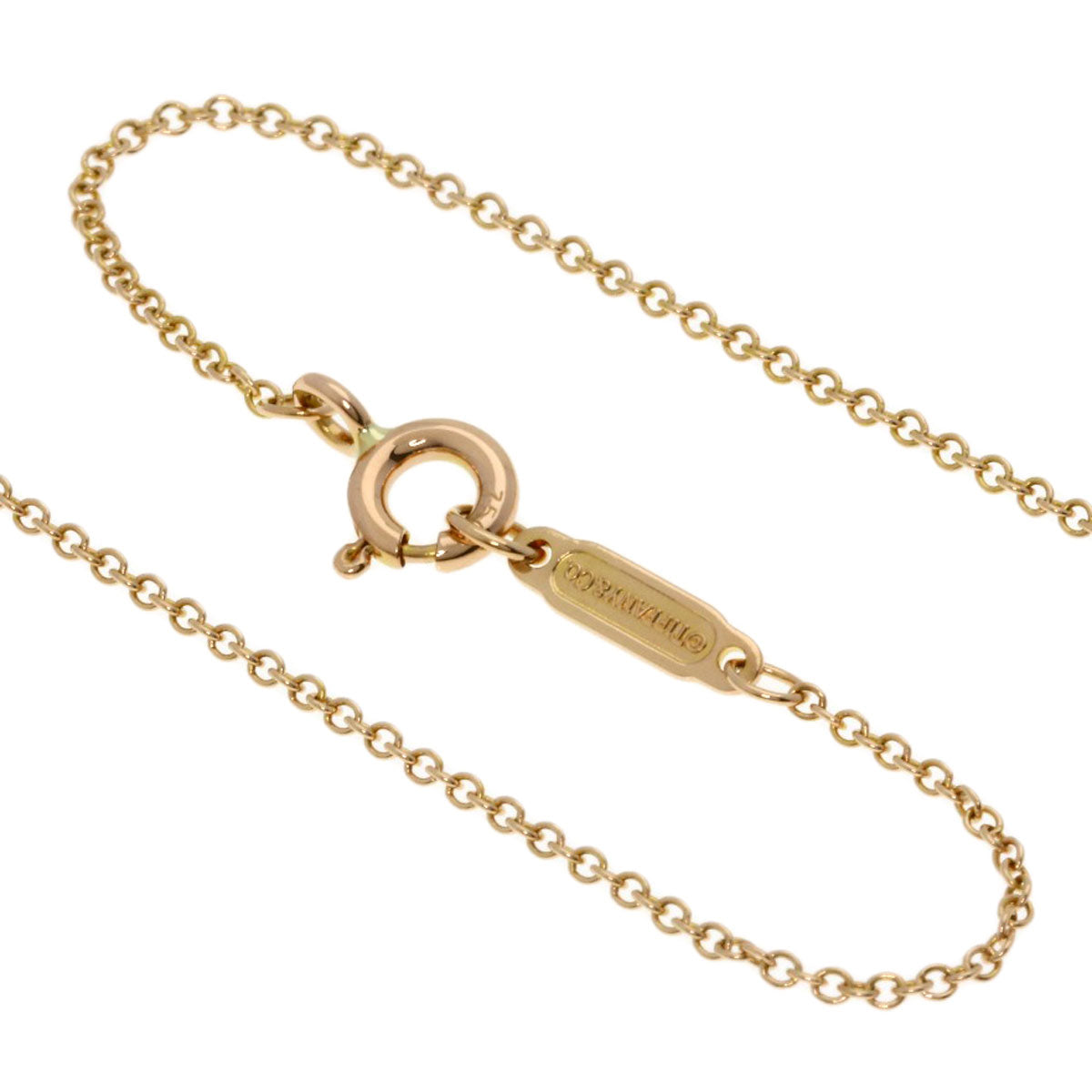 TIFFANY&Co. Heart key Necklace K18 Pink Gold Ladies [Used]