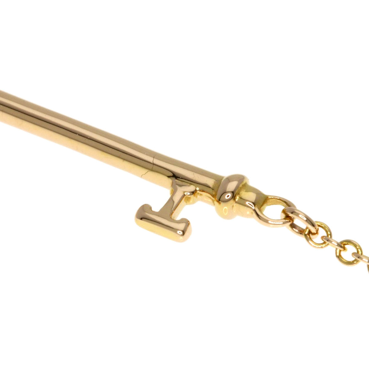 TIFFANY&Co. Heart key Necklace K18 Pink Gold Ladies [Used]
