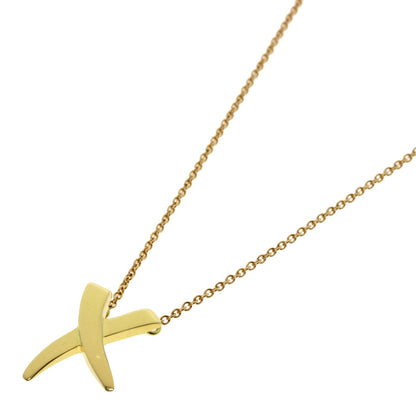 TIFFANY&Co. kiss Necklace K18 Yellow Gold Ladies [Used]