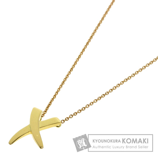 TIFFANY&Co. kiss Necklace K18 Yellow Gold Ladies [Used]