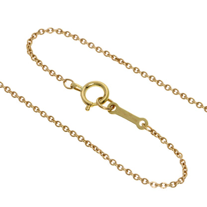 TIFFANY&Co. kiss Necklace K18 Yellow Gold Ladies [Used]