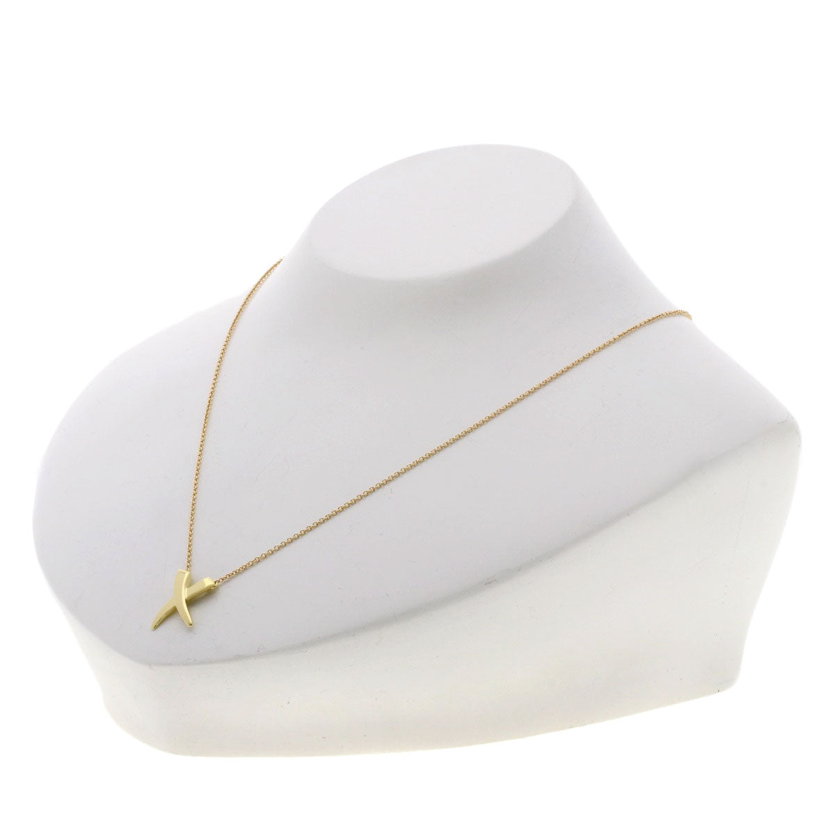 TIFFANY&Co. kiss Necklace K18 Yellow Gold Ladies [Used]