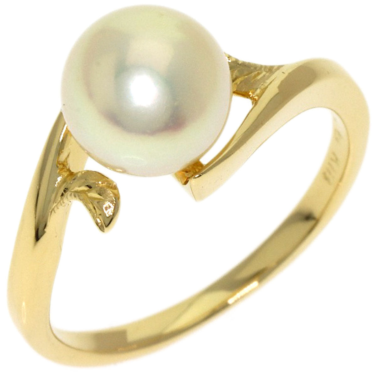 MIKIMOTO Pearl Pearl Ring K18 Yellow Gold Ladies [Used]