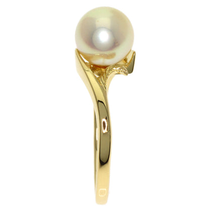 MIKIMOTO Pearl Pearl Ring K18 Yellow Gold Ladies [Used]