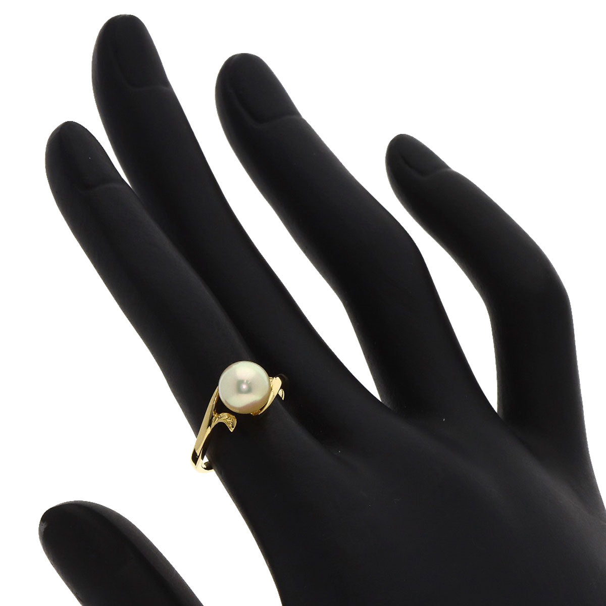 MIKIMOTO Pearl Pearl Ring K18 Yellow Gold Ladies [Used]