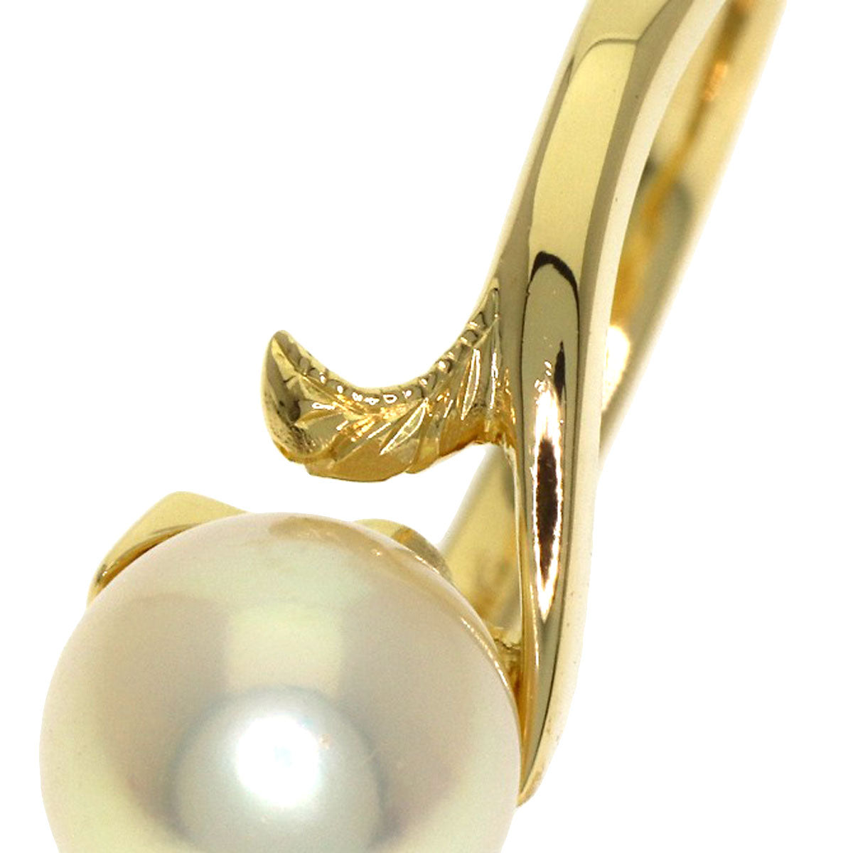 MIKIMOTO Pearl Pearl Ring K18 Yellow Gold Ladies [Used]