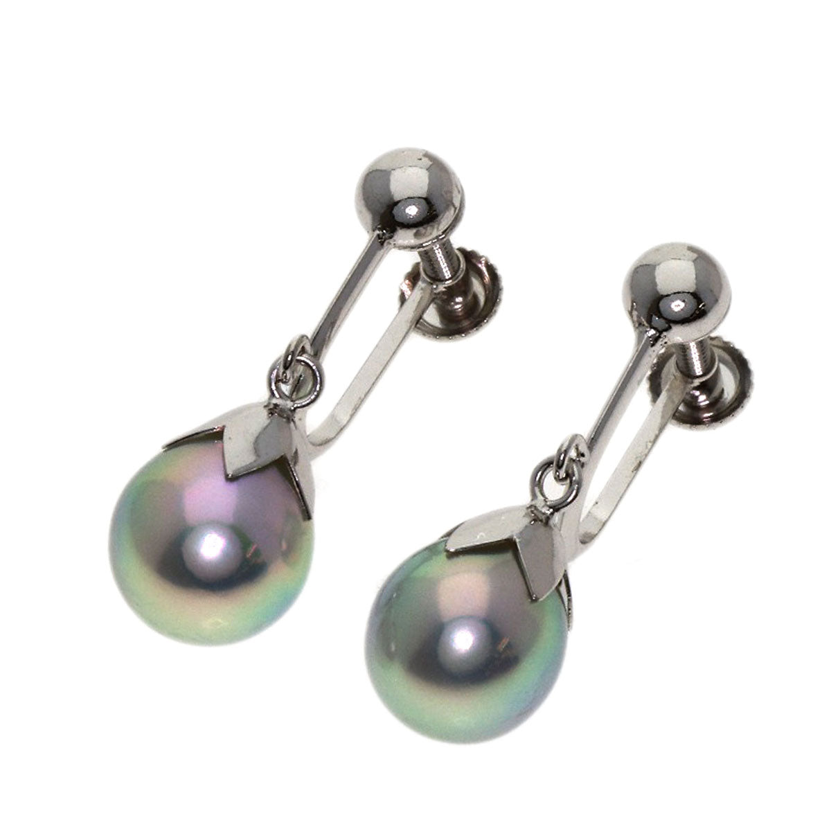 TASAKI Pearl Pearl Earring K14 White Gold Ladies [Used]