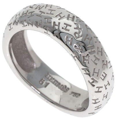HERMES Tooboo Wave #51 Ring K18 White Gold Ladies [Used]