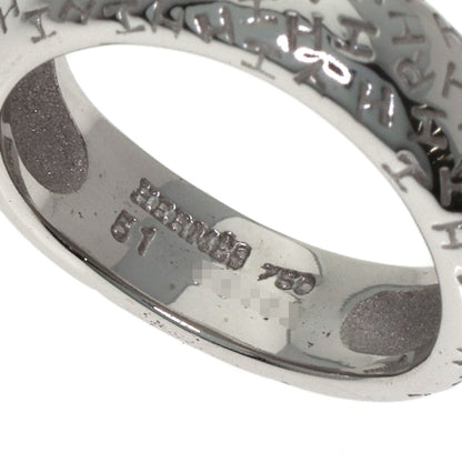 HERMES Tooboo Wave #51 Ring K18 White Gold Ladies [Used]