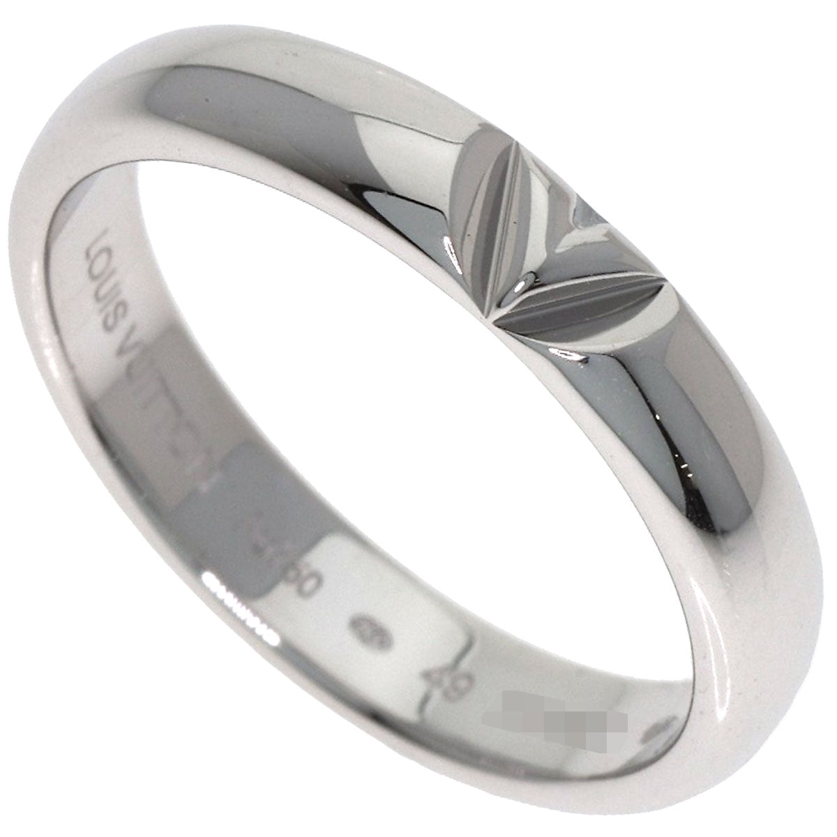 LOUIS VUITTON LV Volt Multi Wedding Ring #49 Ring K18 White Gold Ladies [Used]