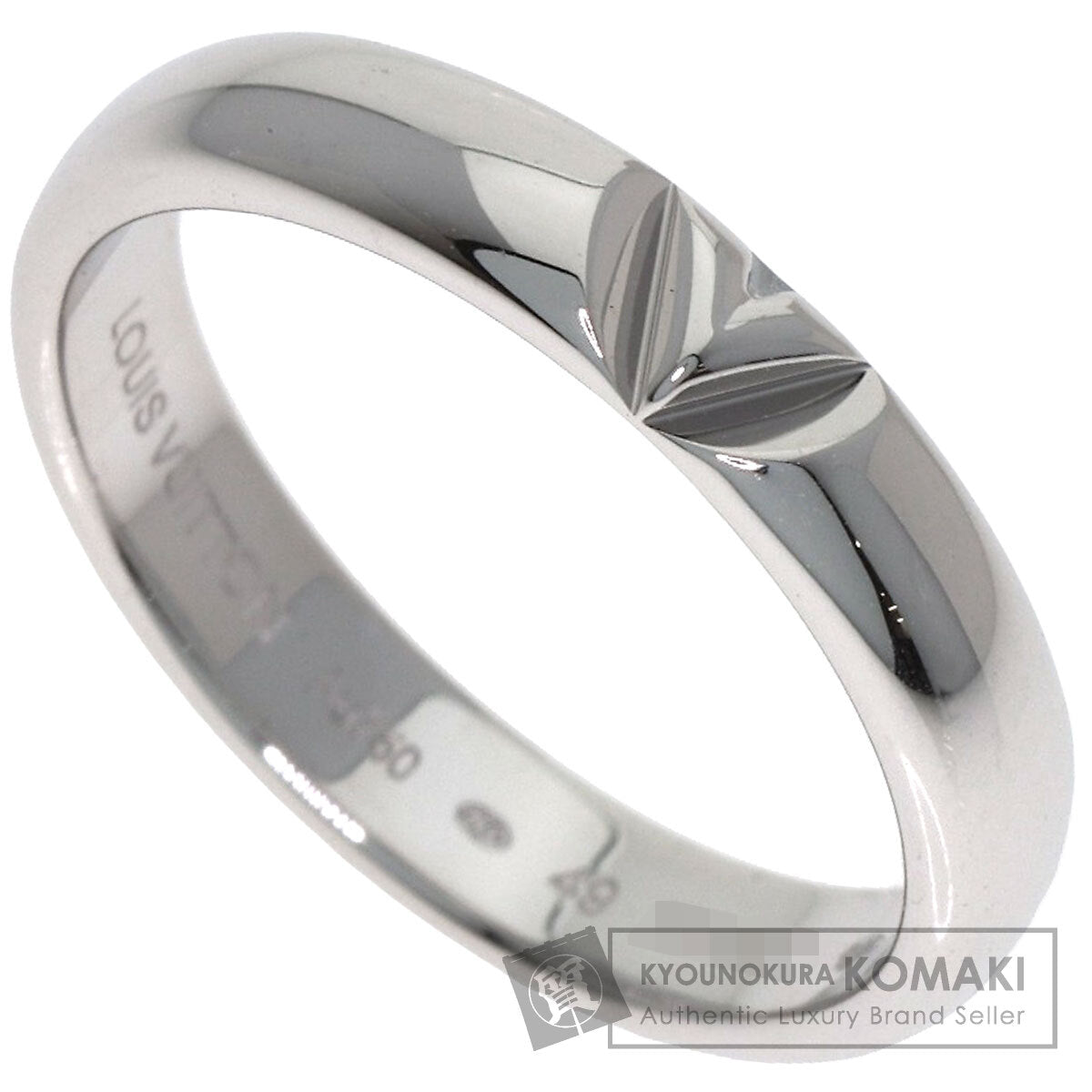 LOUIS VUITTON LV Volt Multi Wedding Ring #49 Ring K18 White Gold Ladies [Used]